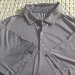 Men's Striped Polo Shirt - purple